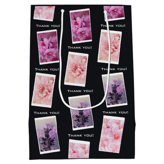 Beruflicher Fotograf Vielen Dank! Mittlere Geschenktüte (Rückseite)