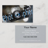 Beruflicher Fotograf Visitenkarte (Vorne/Hinten)