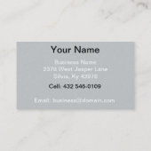 Beruflicher Fotograf Visitenkarte (Rückseite)