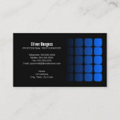 Beruflicher Fotograf Visitenkarte (Rückseite)