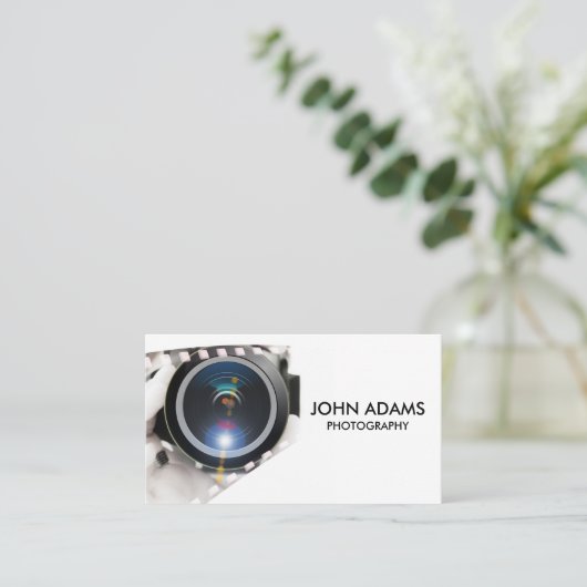 Beruflicher Fotograf Visitenkarte (Stehend Vorderseite)