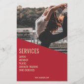 Beruflicher Frauenclub Fitness Flyer (Hinten)