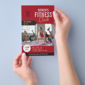 Beruflicher Frauenclub Fitness Flyer (Handgriff)