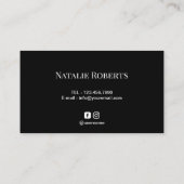 Beruflicher Friseur für die Friseurin-Stylistin-Sc Visitenkarte (Rückseite)