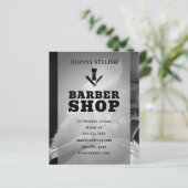 Beruflicher Friseur mit Logo-Flyer (Stehend Vorderseite)