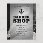 Beruflicher Friseur mit Logo-Flyer (Vorderseite)