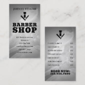 Beruflicher Friseur mit Logo Visitenkarte (Vorne/Hinten)