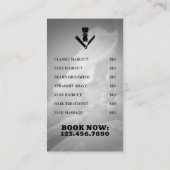 Beruflicher Friseur mit Logo Visitenkarte (Rückseite)