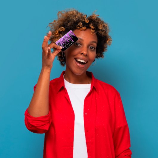 Beruflicher Friseur Schönheitssalon Hot Pink Visitenkarte