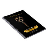 Beruflicher Friseur Schönheitssalon Notizblock (Rechte Seite)