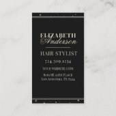 Beruflicher Friseur Schönheitssalon Visitenkarte (Rückseite)