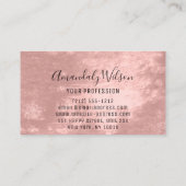 Beruflicher Friseur Stylist Rose Makeup Logo Visitenkarte (Rückseite)