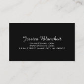 Beruflicher Friseur, Stylist Visitenkarte (Rückseite)