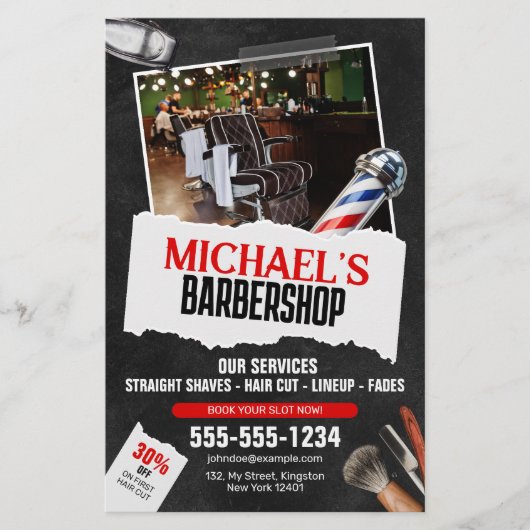 Beruflicher Friseursalon Flyer (Vorne)