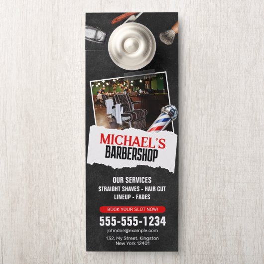 Beruflicher Friseursalon Türanhänger (Auf Knauf)