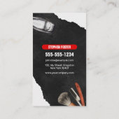 Beruflicher Friseursalon Visitenkarte (Rückseite)