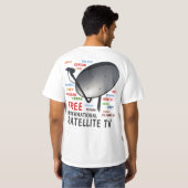 BERUFLICHER FTA-SATELLITENteller-TECHNIKER T-Shirt (Schwarz voll)