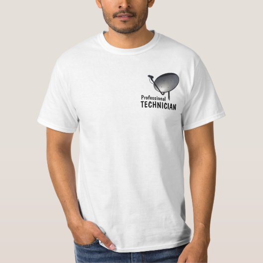 BERUFLICHER FTA-SATELLITENteller-TECHNIKER T-Shirt (Vorderseite)