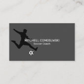 Beruflicher Fußball-Coach Moderne Visitenkarte (Vorderseite)