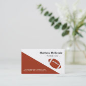 Beruflicher Fußballtrainer Visitenkarte (Stehend Vorderseite)