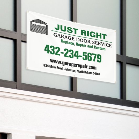 Beruflicher Garagenservice Banner (Äußeres Gebäude)