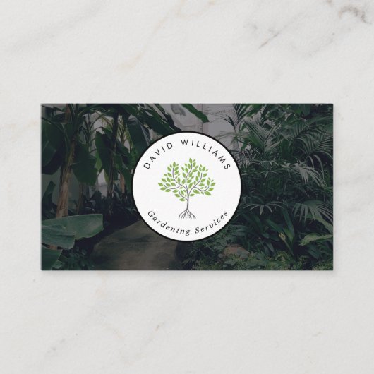 Beruflicher Gartenbaum Visitenkarte (Vorderseite)