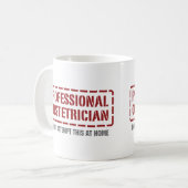 Beruflicher Geburtshelfer Kaffeetasse (Vorderseite Links)