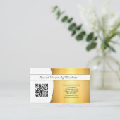 Beruflicher, geflamter Gold-Code Visitenkarte (Stehend Vorderseite)