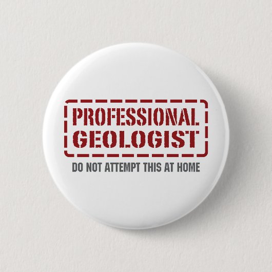 Beruflicher Geologe Button (Vorderseite)