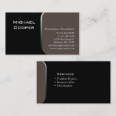 Beruflicher Geschäfts-Karten-FinanzplanerTaupe Visitenkarte (Vorne/Hinten)