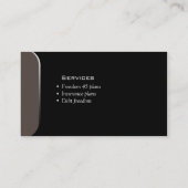 Beruflicher Geschäfts-Karten-FinanzplanerTaupe Visitenkarte (Rückseite)