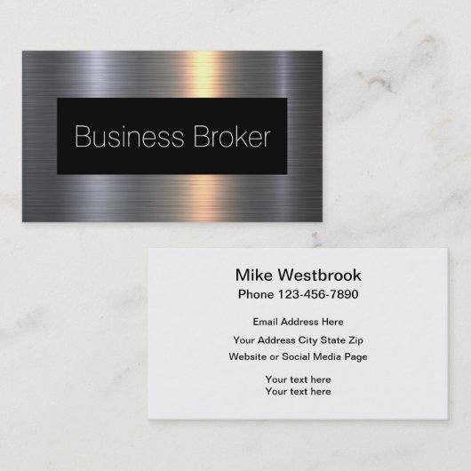 Beruflicher Geschäftsführer Visitenkarte (Vorne/Hinten)