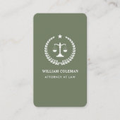 Beruflicher Gesetzesentwurf des Anwalts Visitenkarte (Vorderseite)