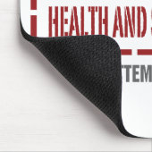 Beruflicher Gesundheits-und Sicherheitsbeamter Mousepad (Ecke)