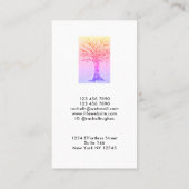 Beruflicher Girly Tree Visitenkarte (Rückseite)