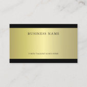 Beruflicher glamouröser Goldeffekt Schlicht trendy Visitenkarte (Vorderseite)
