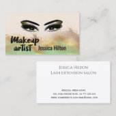 Beruflicher glamouröser Kalligraphie-Makeup-Künstl Visitenkarte (Vorne/Hinten)