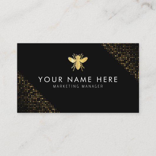 beruflicher Glitzer BeeKeeper Honey Visitenkarte (Vorderseite)