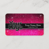 Beruflicher Glitzer für Firmenlogo Visitenkarte (Vorderseite)