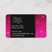 Beruflicher Glitzer für Firmenlogo Visitenkarte (Rückseite)