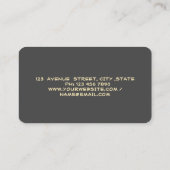 Beruflicher Glitzer House Roof Brush Grau Visitenkarte (Rückseite)