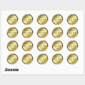 Beruflicher Glitzer Pink Gold Body Butter Labels Runder Aufkleber (Blatt)
