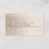 Beruflicher Goldbaum Silhouette Yoga Visitenkarte (Rückseite)