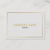 Beruflicher Goldeffektgrenzwert Visitenkarte (Vorderseite)