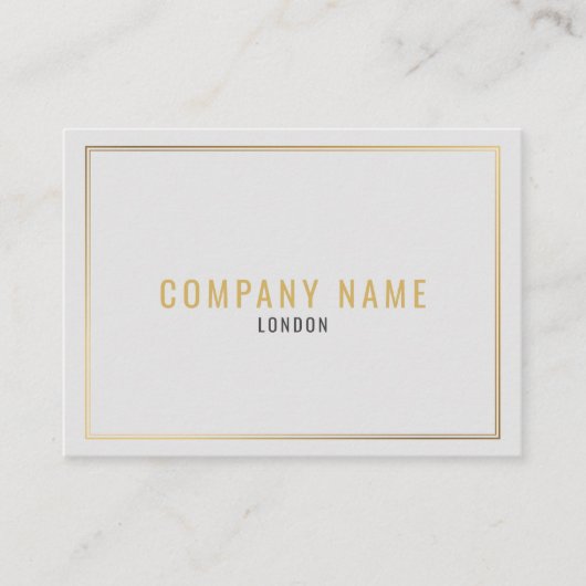 Beruflicher Goldeffektgrenzwert Visitenkarte (Vorderseite)