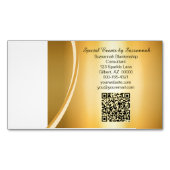 Beruflicher Goldflare-Code für Foto QR Magnetische Visitenkarte (Vorderseite)