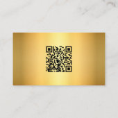 Beruflicher Goldflare-Code für Foto QR Visitenkarte (Rückseite)