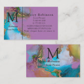 Beruflicher Goldlavender-Marmor Visitenkarte (Vorne/Hinten)