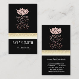 Beruflicher Goldlotus Visitenkarte