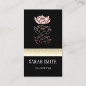 Beruflicher Goldlotus Visitenkarte (Vorderseite)